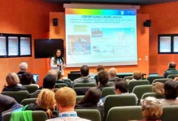 Investigadora viajó a Colombia y Francia para difundir trabajo del observatorio Lidar-CEFOP